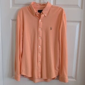 Ralph Lauren Orange Casual Button Down Shirt
